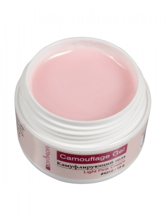 Камуфлирующий гель для наращивания ногтей Light pink cream Sofiprofi Camouflage Gel, 15 мл